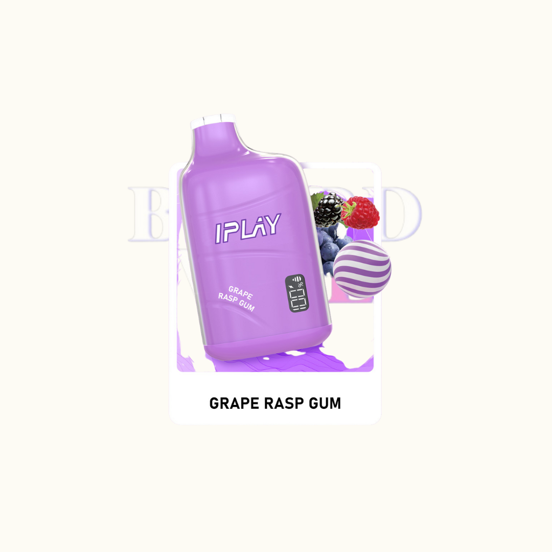 Adquiere IPLAY VBAR|GRAPE RASP GUM de Board Vape de venta en Board Vape